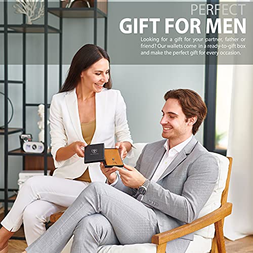 TRAVANDO-Mens-Slim-Wallet-with-Money-Clip-AUSTIN-RFID-Blocking-Bifold-Credit-Card-Holder-for-Men-with-Gift-Box