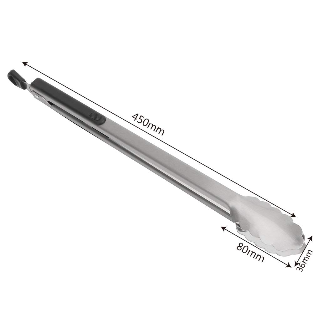 Pinzas de Cocina Las Pinzas de Acero Inoxidable para Alimentos Son adecuadas para cocinas. Pinzas para Ensalada de Verduras a la Barbacoa y Pastelería