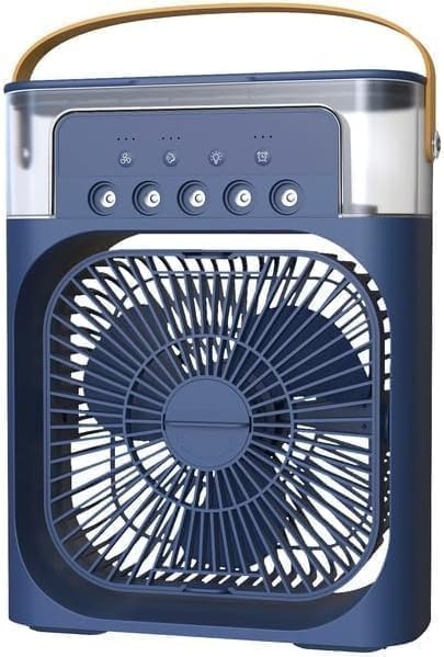 TRIDEO Portable Air Cooler Fan with 7-Color LED Lights, Mini Personal Air Conditioner with 3 Speeds, 3 Spray Modes, 1/2/3H Timer, USB Rechargeable for Home, Office & Travel – BLUE-picture-23