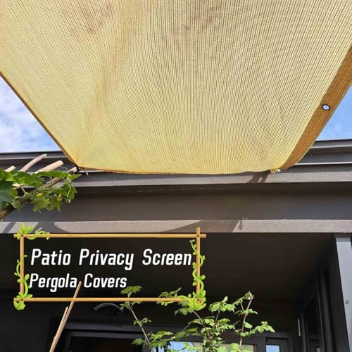 Voile d'ombrage pour plantes beige 3x5m haute résistance