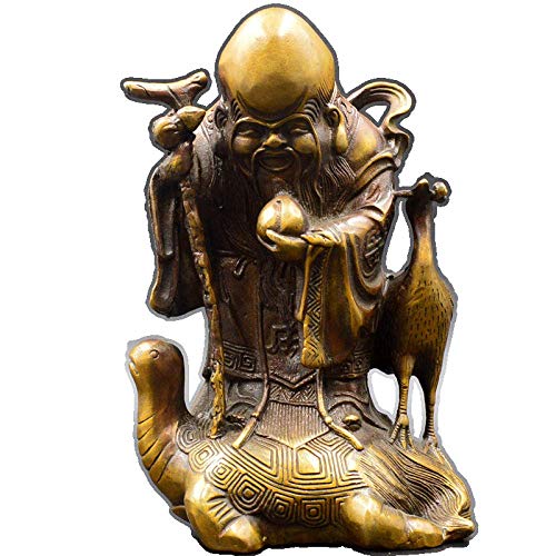 Tortue Dragon Shouxing en cuivre pur pour sublimer un meuble vide