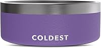 Vista 82 de Coldest Cuenco de metal antioxidante, antideslizante, 3 capas aisladas, acero inoxidable, perro, gato, mascota, antiderrames, sólido, para agua