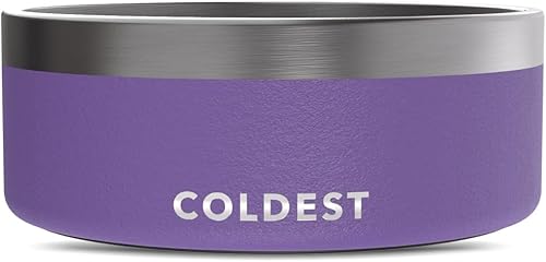 Miniatura 81 de El cuenco para perros más frío - Metal antióxido, antideslizante, cuencos para perros de acero inoxidable aislados de 3 capas - A prueba de derrames