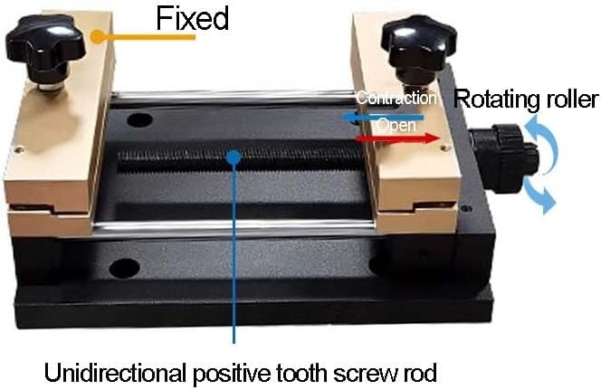 Small Flat Panel Clamp, Aluminum Alloy Fixture with 120X120mm Clamping Range, 0-5Mm Thickness Capacity, Single Slide Rail Design, 1.9Kg Lightweight Clamp for Thin Materials