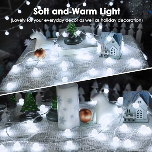 Connectable 43FT Globe String Lights Indoor, 100LED Classroom Lights by LORRYTE - Used condition - Image 5