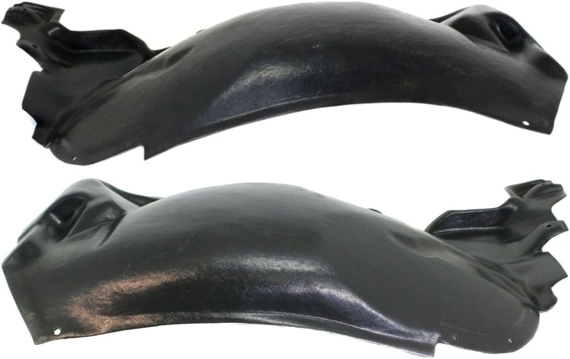 Set of 2 Front Right Rear Splash Shield + Rear Left Wheel Liner Section Plastic for for A8 Quattro L 2004-2010 & Base 2005-2010 for S8 Base 2007-2009