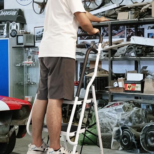 Image of Torin 4-Step Folding Ladder 400 lbs Heavy Duty Step Stoolwith Anti-Slip Pedal, Sponge Handle for Garden, Household, Offices, ATRJZ9034XB