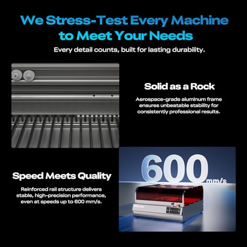 Image of Creality Falcon2 Pro S 22W Laser Engraver, 120000mW Desktop Diode Laser Cutter with Auto Focus (Z-Axis) & Auto Cut Through, Integrated Enclosure, Camera & Air Assist, 600mm /s for Wood & Acrylic
