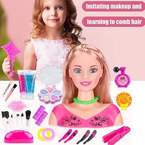 Kit de cabeza de muñeca para peinado de niñas que evita enredos 6