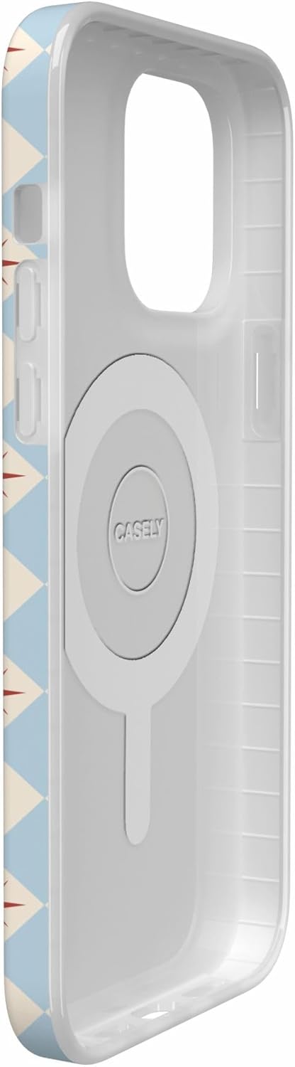 Casely iPhone 14 Pro Max Case | Chelsea Checker | Starlight Tiles | Compatible with MagSafe | Classic Ultra Thin Design