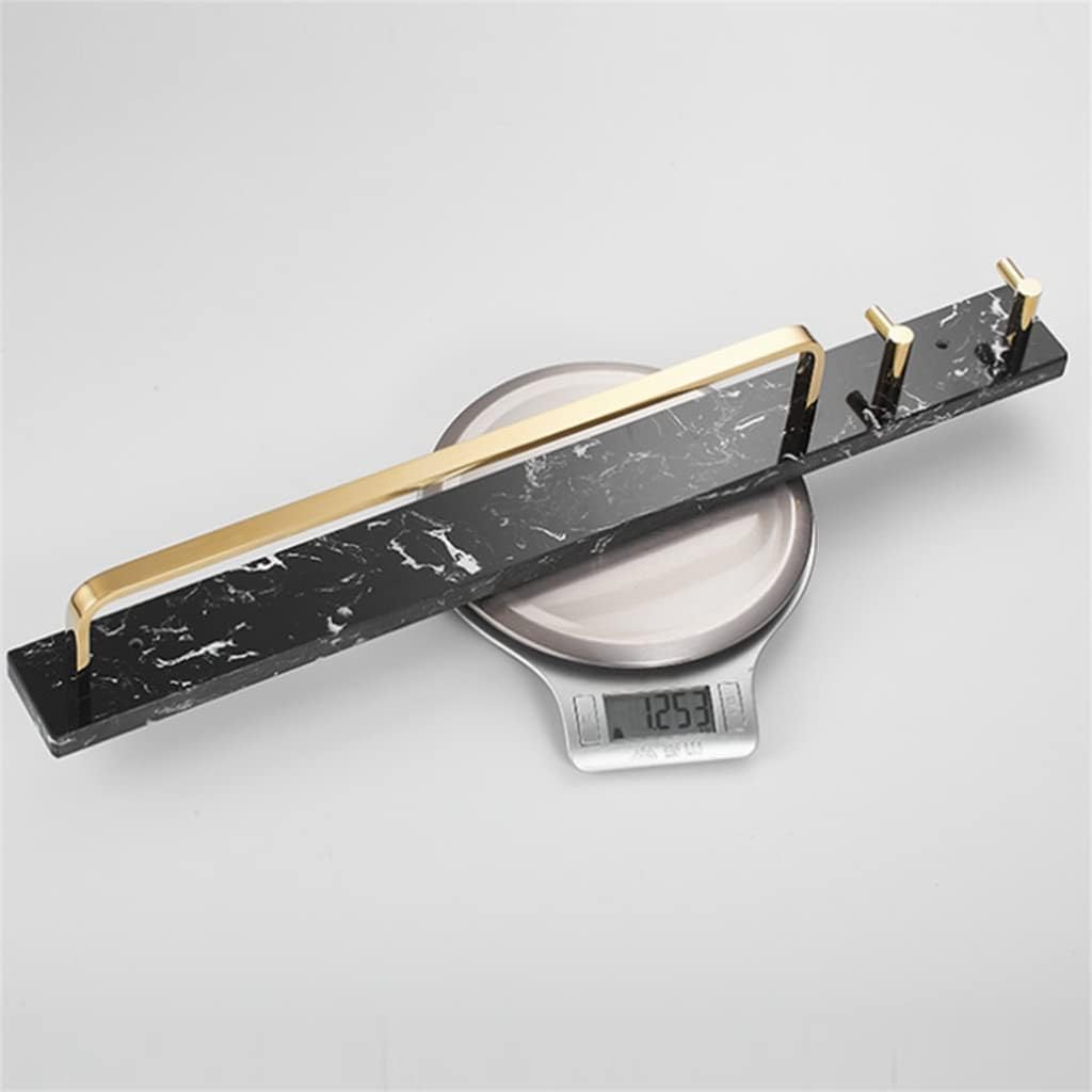 Marble Coat Hook Bathroom Full Copper Towel Rack Bar Single Pole Wall Hanging Accessories