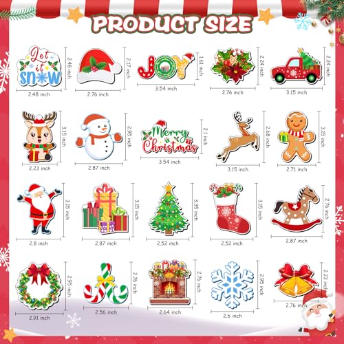 20 Imán Decorativo de Navidad para Refrigerador miniatura 2