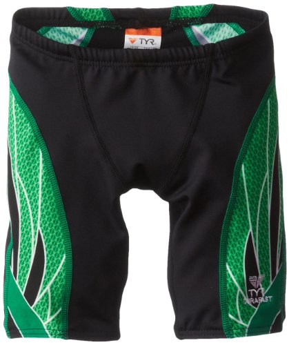 TYR SPX7Y1424 Phoenix Splice Youth Jammer Black/Green 24