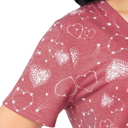 Image of Fruit of the Loom womens Short Sleeve Tee and Pant 2 Piece Sleep Set