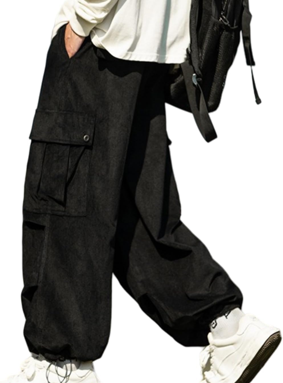 Nomfim Men's Corduroy Pants, Long Pants, Cargo Nigeria Ubuy - Main Image