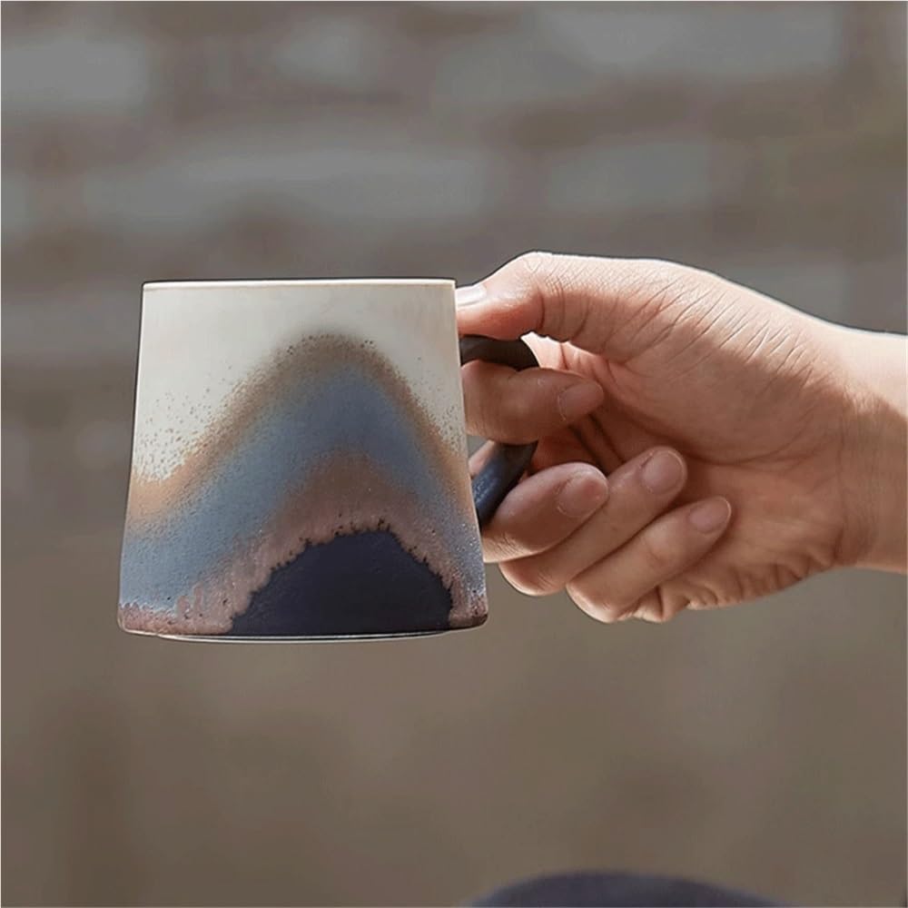 Tazas Taza de café Azul, Juego 1, Capacidad 11,5 oz, Hecha en Horno, for Oficina y hogar, Apta for lavavajillas microondas Tazas de Café