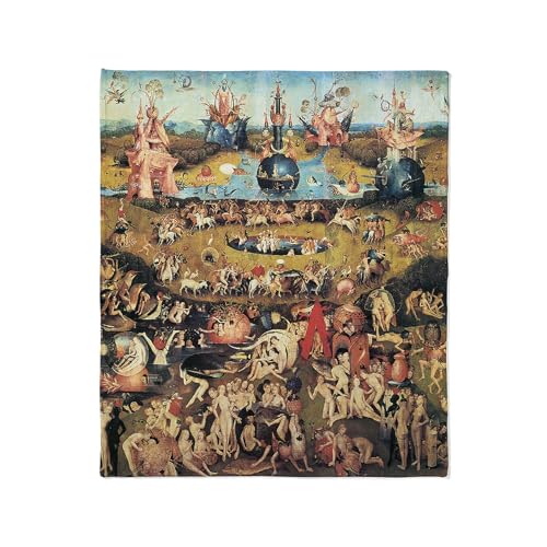 CafePress Garden of Earthly Delights Throw Blanket Super Soft Fleece Plush Throw Blanket, 60'x50'