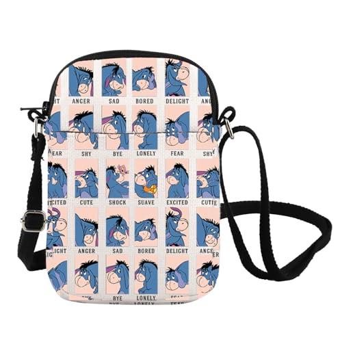 FOTAP Donkey Mode Merch Donkey Lover Crossbody Bag Emotion Shoulder Bag Magical Kingd*m Gift Vacation Trip Gift