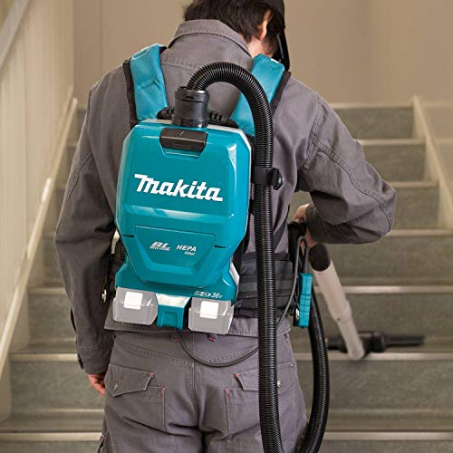 Makita XCV09Z 18V X2 LXT® Lithium-Ion (36V) Brushless Cordless 1/2 Gallon HEPA Filter Backpack Dry Vacuum, Tool Only
