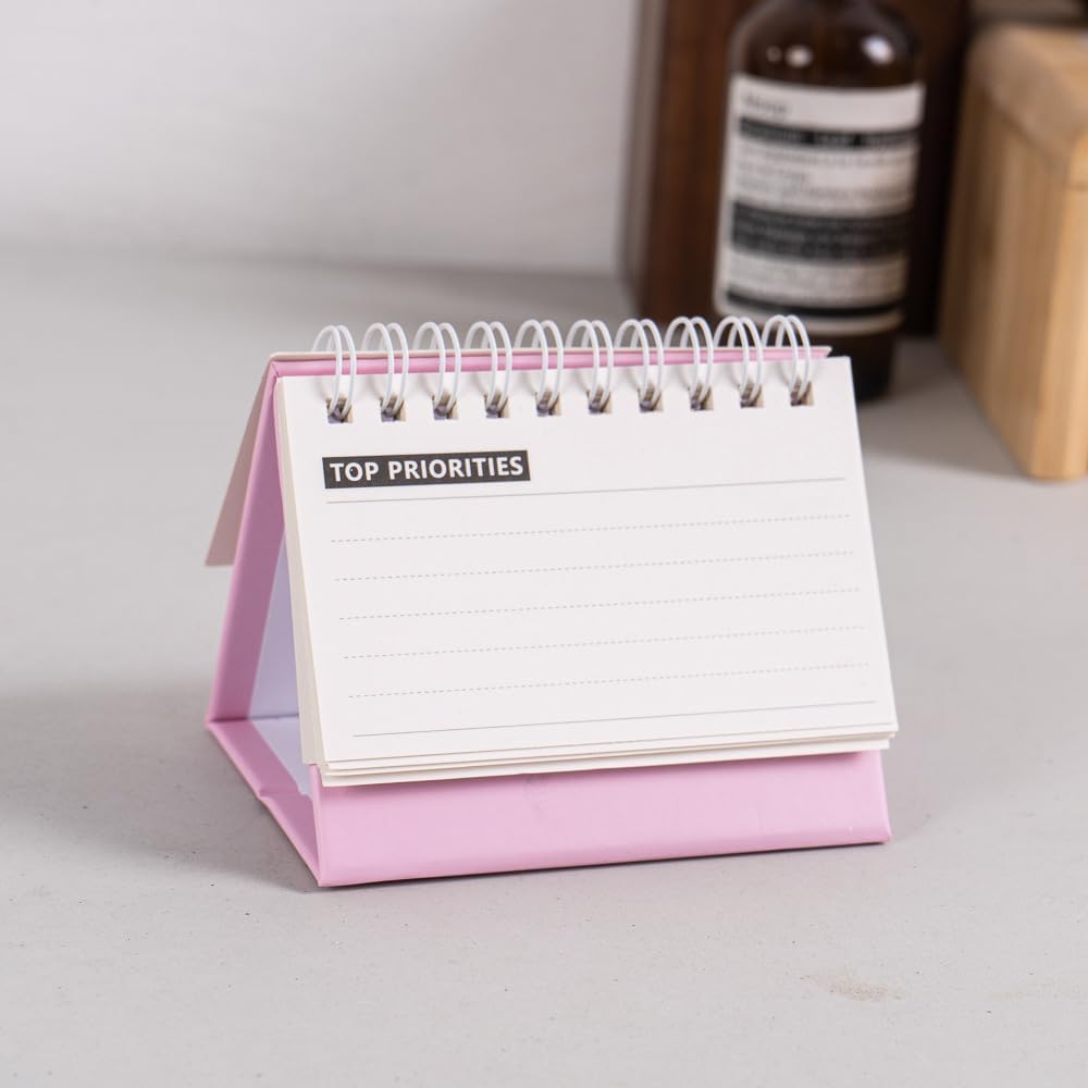 Mini Desk Stand Calendar 2026, Small 2025-2026 Desktop Standing Mini Monthly Flip Calendar for Office School Home Classroom (Green) image 3
