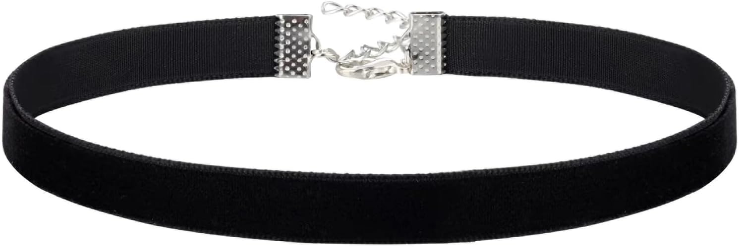 INHEAVEN1 Pc Black Choker THIN Necklace Classic Plain Black Choker Velvet Choker Necklace Gothic Jewelry for Women Girls (B0CR7XQ3QZ) Amazon Price History, Amazon Price Tracker