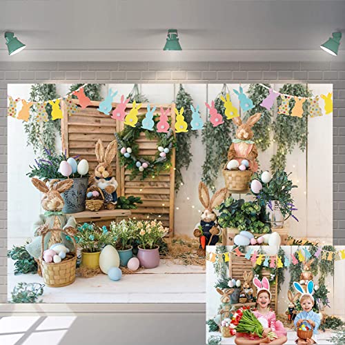 Décoration fête Pâques et fond photo lapin pour réussir vos photos de famille