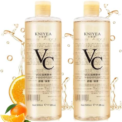 VC Toner Korean 500 ml (17.6 fl oz)- Kniyea VC Toner Intensive  Hydrating with Hyaluronic & Centella Asiatica Minimizes Pores & Soothes Dry (500ml x 2)