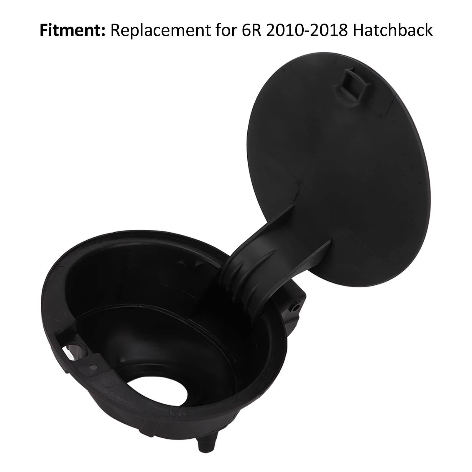 Coperchio del Tappo del Gas, Alloggiamento del Collo del Bocchettone di Riempimento del Carburante Akozon Sportello del Gas 6R0809857 Sostituzione per 6R 2010‑2018 Hatchback