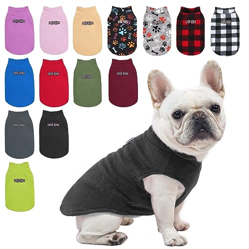 BEAUTYZOO Fleeceweste für Hunde – Winterjacke mit Kapuze und D-Ring für Leine – Warmes Mantelchen für kleine und mittelgroße Hunde