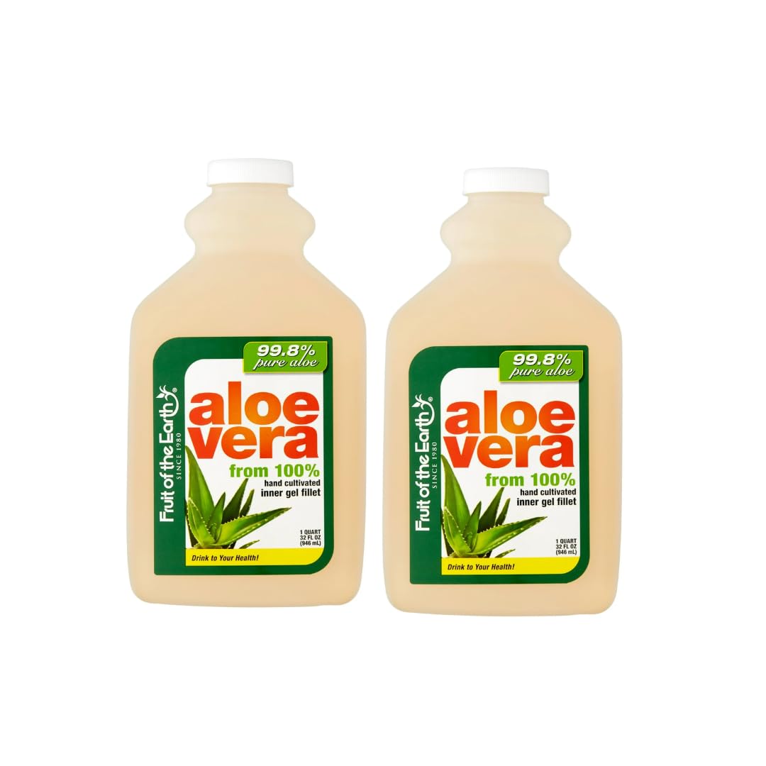 Organic Original Aloe Vera Drink, 32 Fl Oz - 2 Pack (Total 64 Fl Oz)