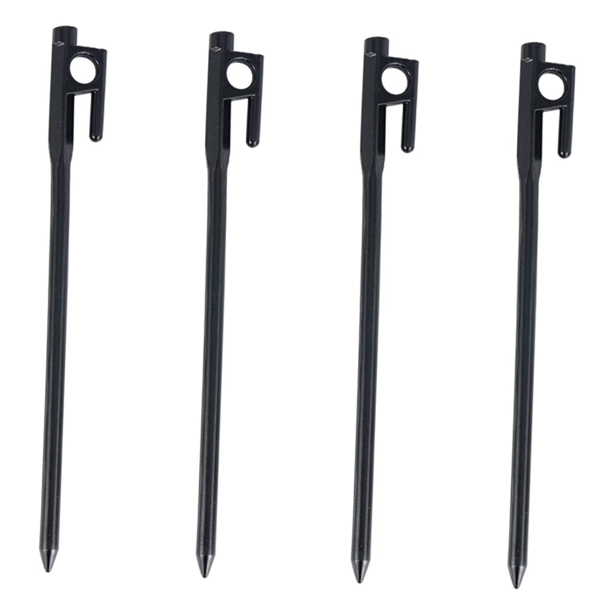 HOLIDYOYO 4Pcs Heavy Duty Iron Tent Pegs Durable Ground Nails for Outdoor Camping Beach Use Easy to Use and Remove Wear Resistant Tent Accessories