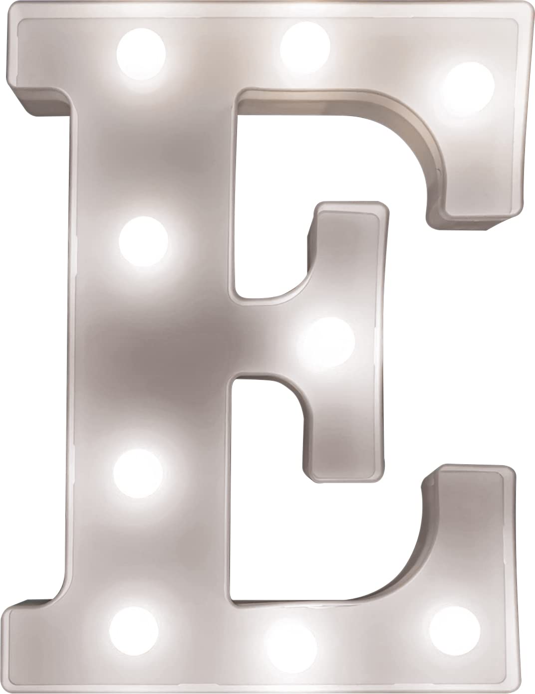 St Helens Home & Garden Battery Operated 3D LED Letter Light - Perfect for use as a Night Light or at Weddings and Parties (Letter E)