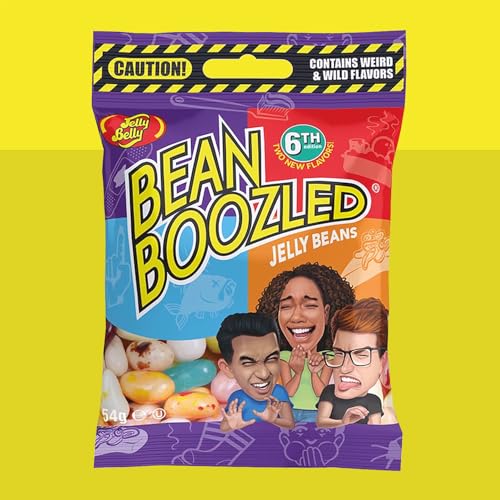 Jelly Belly Beans Boozled 3 x Nachfüll-Set der 6. Generation, 3x 54g Bags - eklige Geschmacksduelle wie Tutti-Frutti/Stinkende Socken, ideal für Partys & Spieleabende