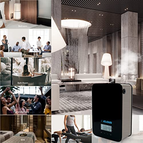 Jcloud Upgrade Smart Scent Air Machine For Home, Cold Air Technology Waterless Essential Oil Diffuser | Scent Diffuser Cover Up To 2000 Sq. Ft | Waterless Aromatherapy Diffuser For Large Room, Office #TOP6