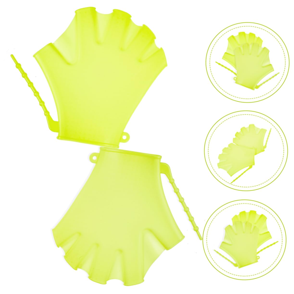 Toddmomy Per Silicone Palette Resistenti all per Allenamento Piscina per Surf E Sport Acquatici Regolabili E Confortevoli per Principianti 4 * 3