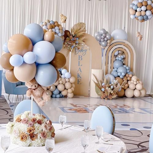 Image of 10 Pack Balloons Stands for Tables, 23.6 Inch Acrylic Balloon Centerpiece Stands with Clear Base, Balloon Stick Holder for Wedding, Baby Shower, Holiday, Graduation, Birthday Party Decoration