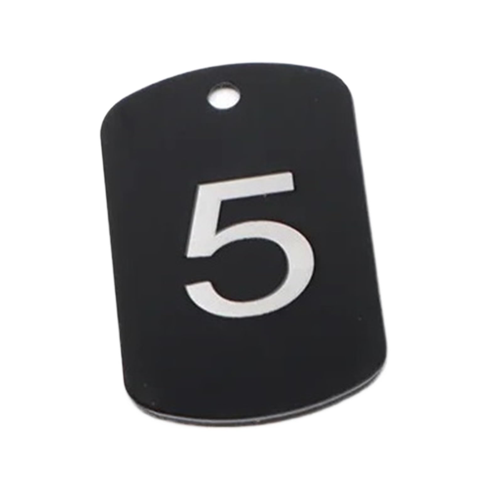 Plastikowe zawieszki z numerami Metalowe znaczniki z numerami Wielokolorowe 50x30 mm Numery 1-200 do breloka na dowód osobisty 1-50(Black,1-100)