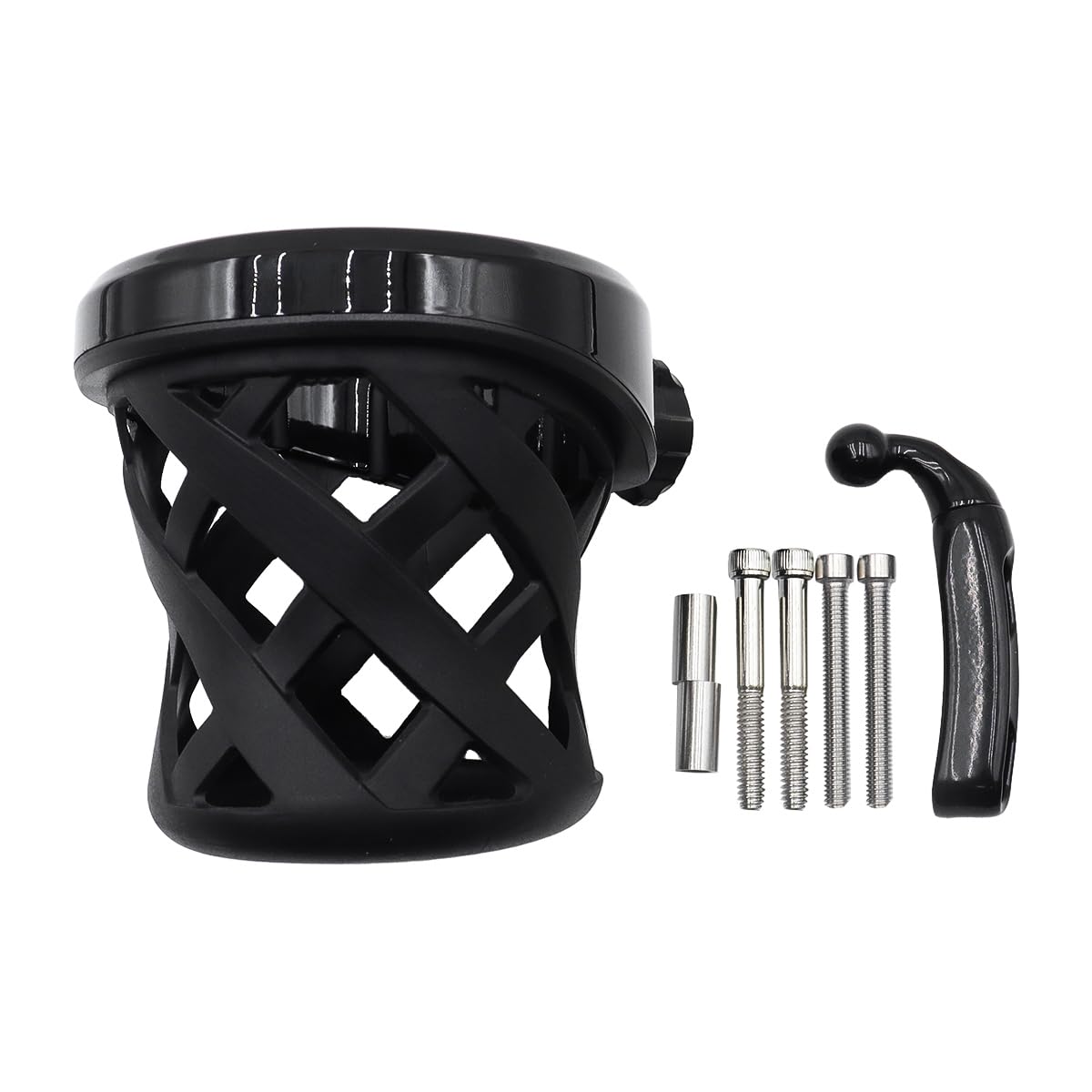 Riven Porte-gobelet de guidon de moto pour Goldwing GL1800 Trike 2001-2021, Goldwing F6B 2013-2021 Noir