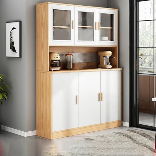 خزانة مطبخ خشبية عصرية مع باب من ان كيه اكس، 100 سم