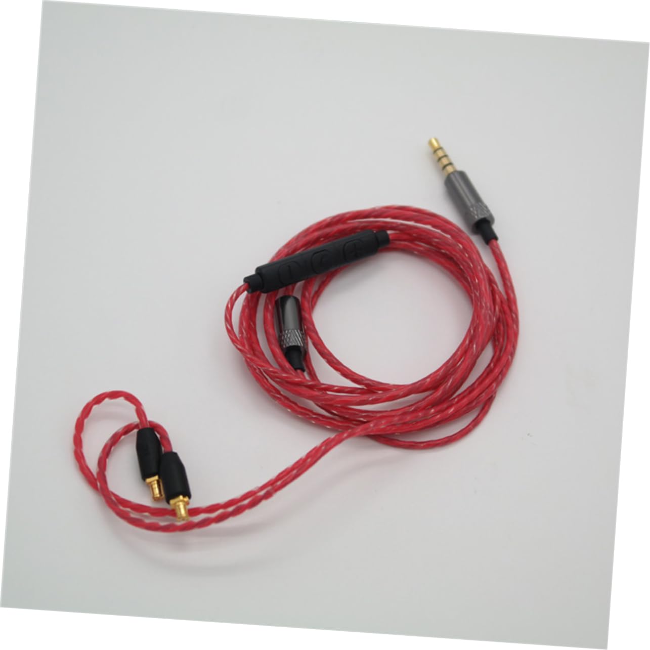 BESTonZON 2 Piezas línea de actualización de auriculares línea de auriculares cable de auriculares Tricolor Cable de actualización rojo