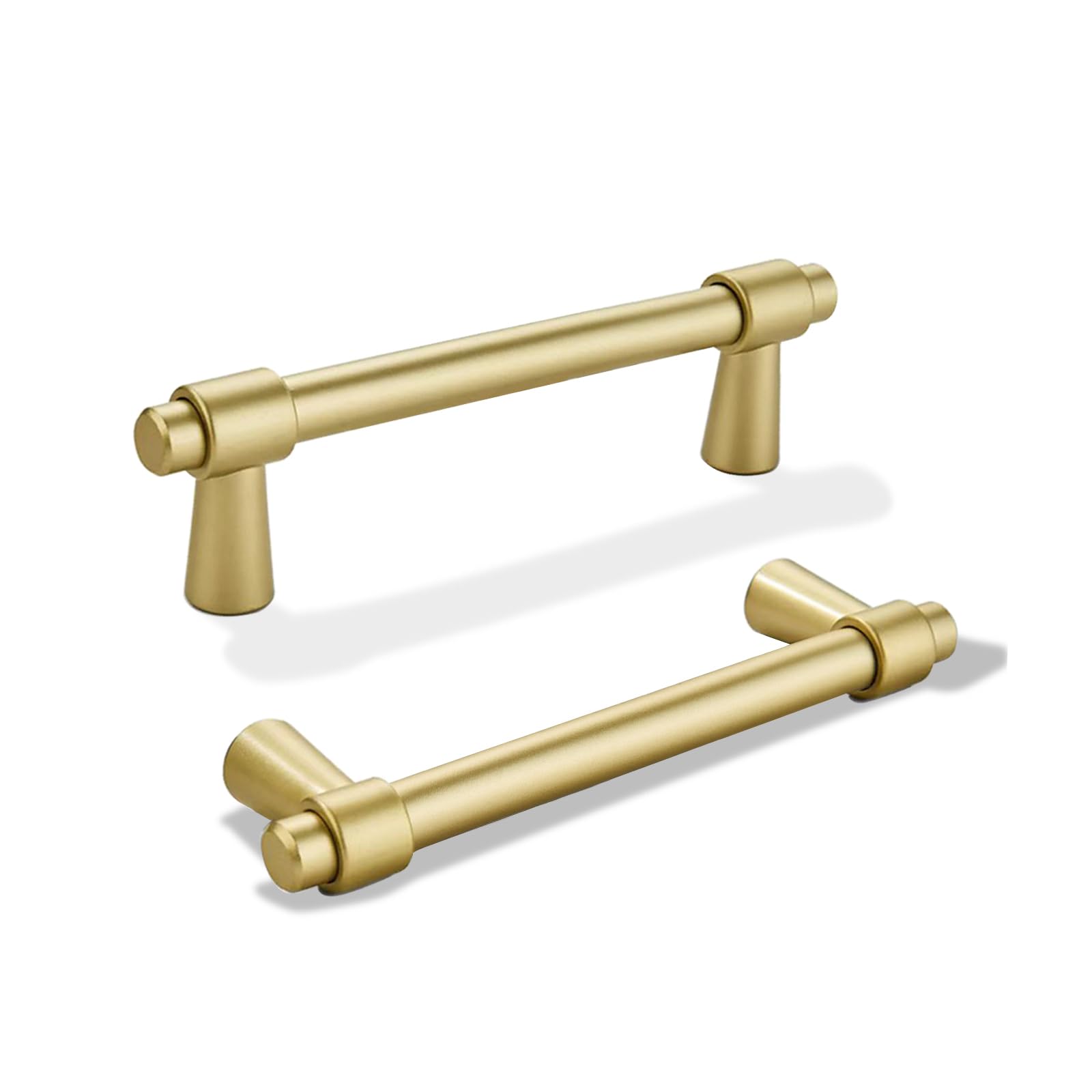KHTUMEWARE-KHXCP Brushed Gold Cabinet Pulls CTC 3 in (76 mm) 5-Pack