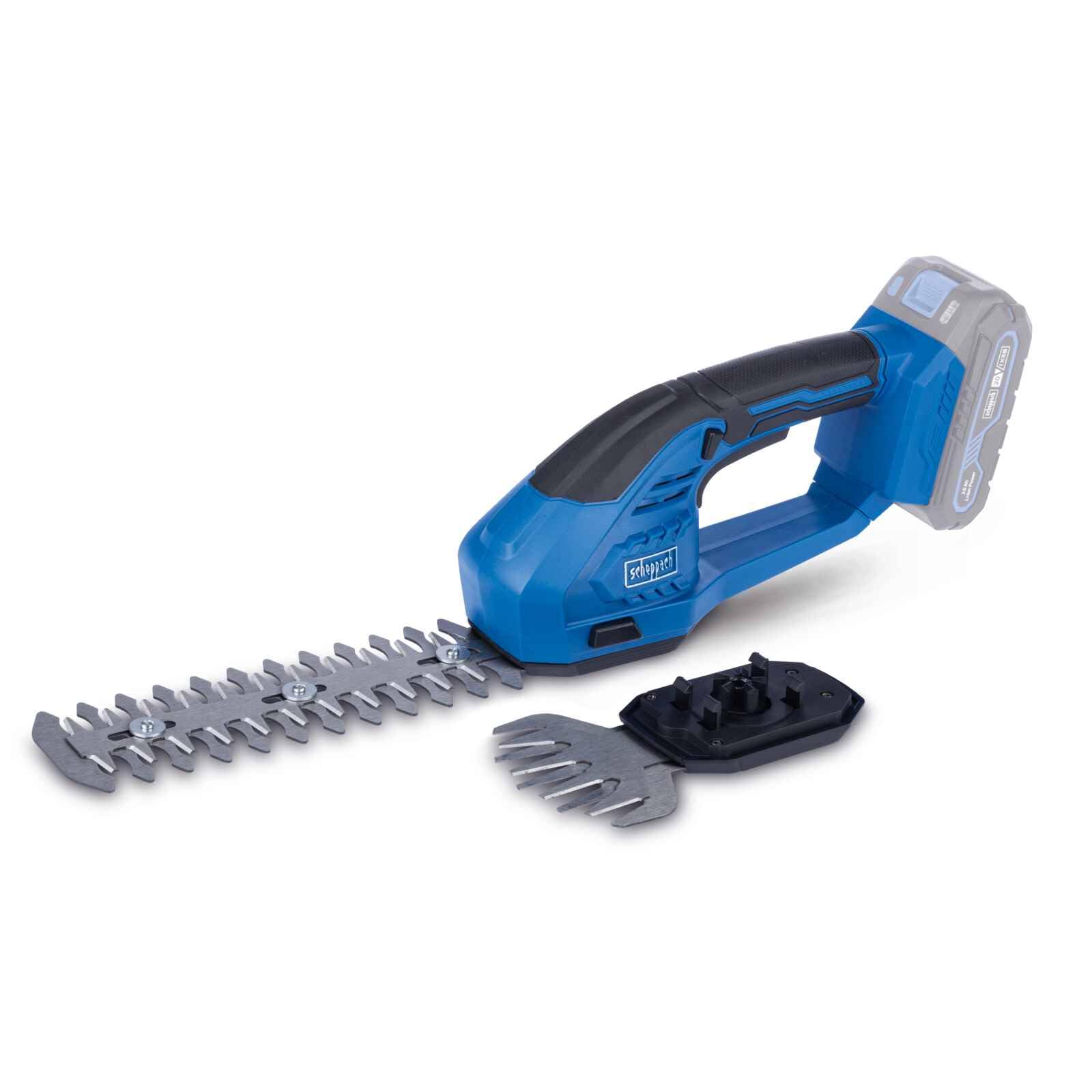 Scheppach Cisaille à Gazon sans Fil C-HTGS200-X 20V | Largeur de Coupe (Lame de Coupe d'herbe) 90mm | Longueur de Coupe (Lame de Coupe d'arbuste) 200mm | sans Batterie ni Chargeur