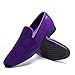 UUBARIS Mens Casual Velvet Loafers Lightweight Slip-on Dress Shoes Fashion Style Driving Shoess Purple Size 8