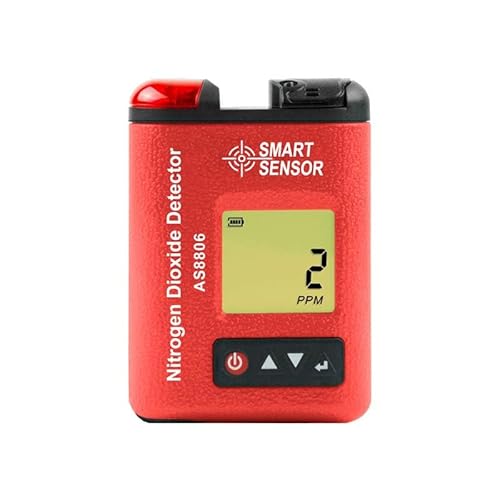 SMART SENSOR�i�X�}�[�g�Z���T�[�j��_�����f�K�X�iNO2�j�Z�x�v AS8806�b��_�����f���m�� �K�X�Z�x �A���[���ݒ� �r�[�v�� �t���b�V�� �o�C�u���[�V���� �o�b�N���C�g �����V���b�g�_�E�� �|�[�^�u�� �����^�ѕ֗� �[�d��