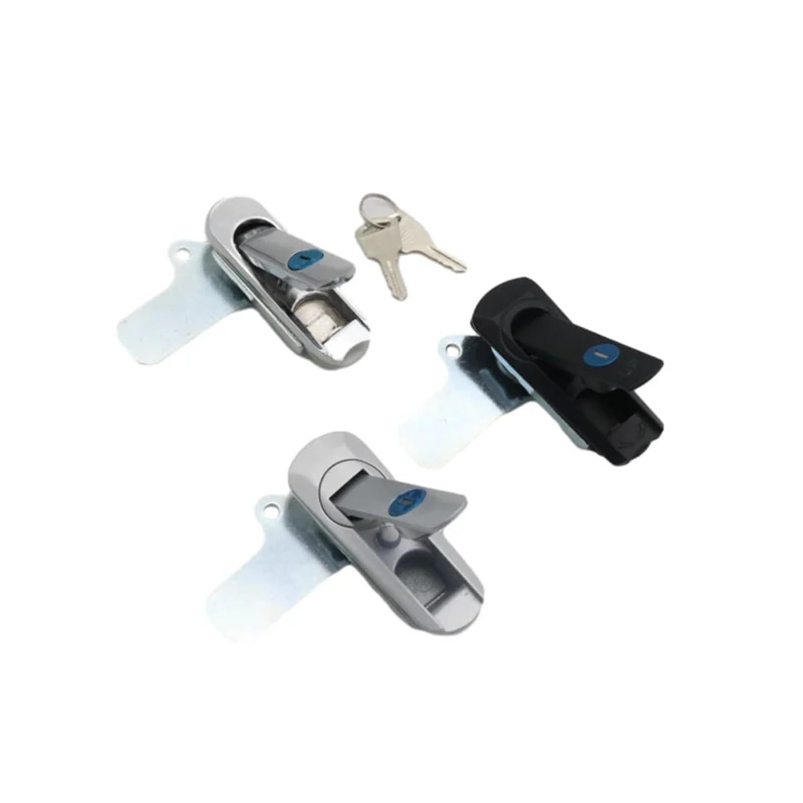 Nbmfdsry Zdc-Glossy Closet Gate Lock, Zinc Alloy Control Power Flat Door Lock 1Pcs(Zdc-Glossy)