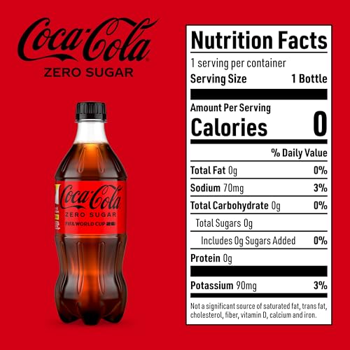 Coca Cola Zero Sugar, 20 Fl Oz Bottle