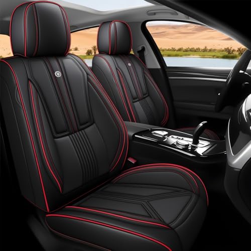 Image of Custom Car Seat Covers for Chevy Blazer 2019-2026,Easy Install,Black | nappa leather seat protector,full coverage seat covers,all weather seat cover,waterproof,anti-slip,easy clean,2 seat Standard