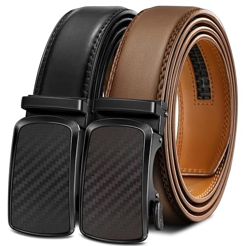 BULLIANT Men Belt Customizing-Ratchet Belts Strap Buckle Individual For Repalcement or Self-Assembling 1 3/8"-Cut for Fi