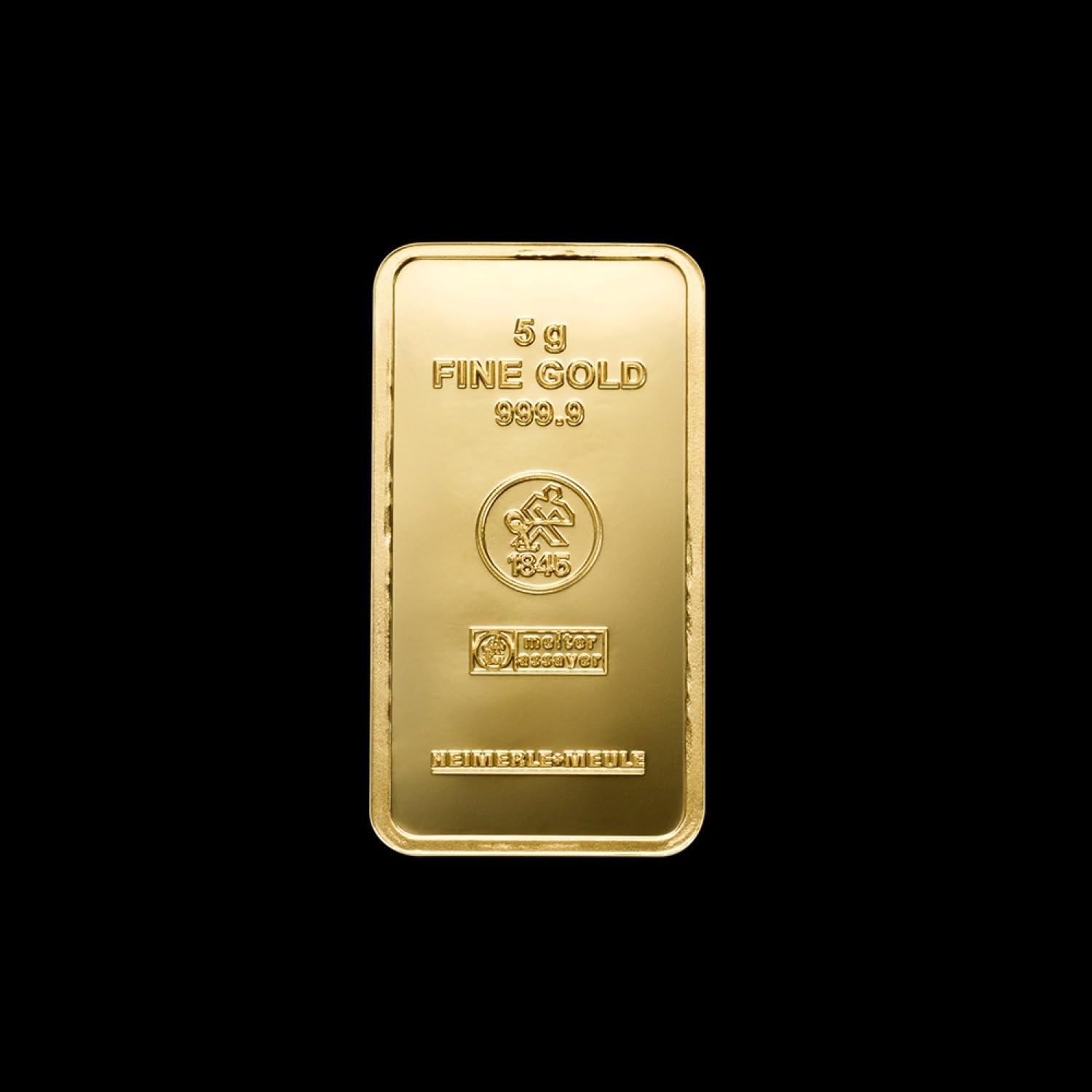 Heimerle + Meule 5 Gramm Goldbarren - 999,9 Feingold - LBMA zertifiziert