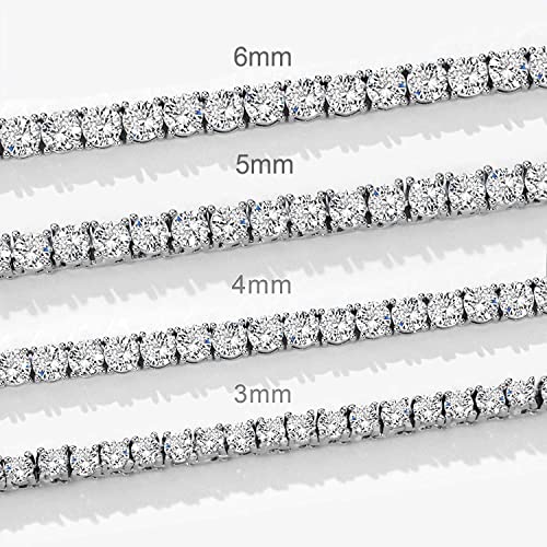 Michooyel Tennis Bracelet Iced Out Bracelet Prong-Setting 5A Cubic Zirconia Bracelet for Women 3mm 4mm 5mm 6mm, 6/7/8/9 Inches3